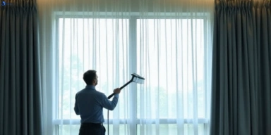 Commercial curtain stain removal service regents-park hotels offices restaurants